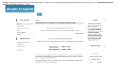 Desktop Screenshot of mosquee-bagnolet.fr